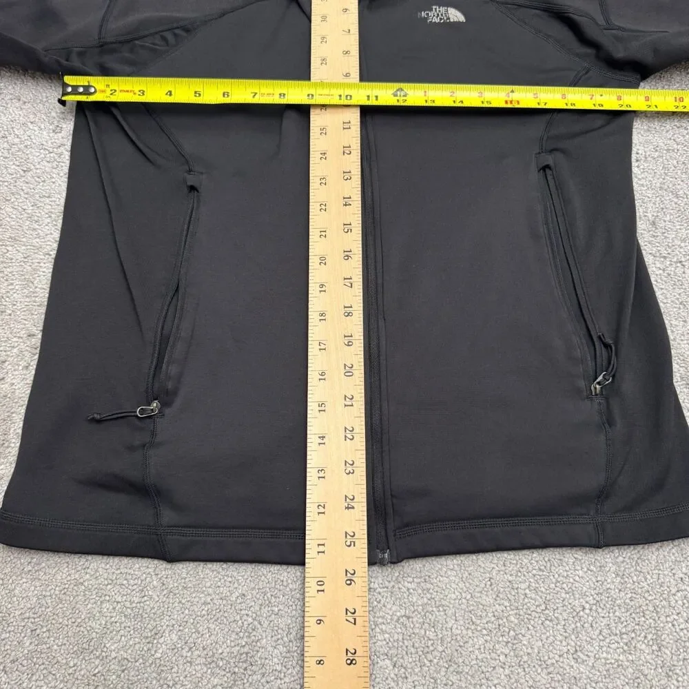 The North Face FlashDry Performance Track Jacket Mens Medium Black Activewear